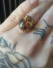 9k Gold imperial Topaz ring