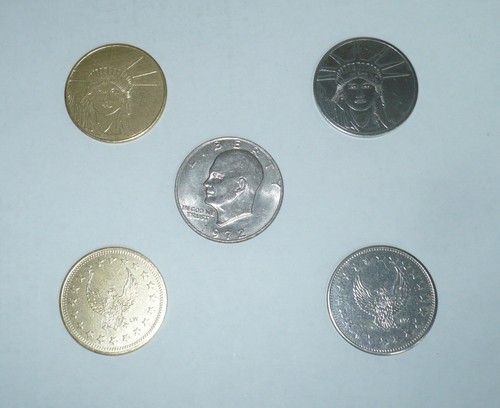 Samples slot machine tokens - samples,