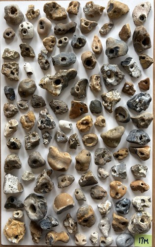100 natural hag stones wicca - hag,