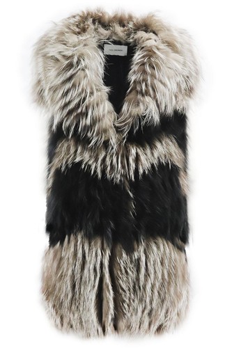 Yves salomon fox fur gilet - salomon,