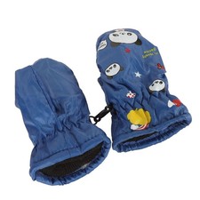 2pcs Kids Snow Mittens Warm Windproof Waterproof Fleece For Outdoor QPOD