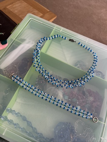 Homemade swarovski blue - blue, and
