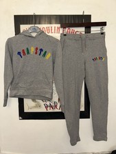 Woman’s Trapstar Hoodie Bottoms Tracksuit Grey Size Small