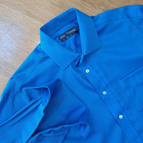Men royal blue - royal, non-iron
