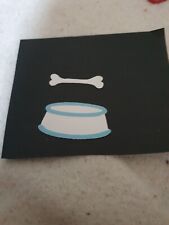 SIZZIX Small Sizzlits Die; Dog Dish and Bone - RARE, NOW DISCONTINUED!