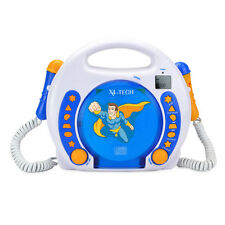 X4-TECH Bobby Joey MP3 Kids Sing Along CD Player / CD USB SD Card / Blue