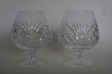 PAIR of Cut Crystal Brandy