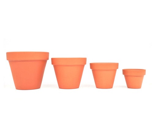 Terracotta pots pcs - terracotta,