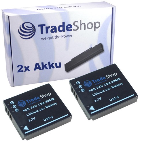 Battery 1600mah for lumix - 2x,