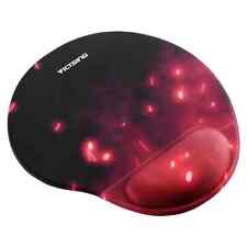 Mouse Mat With Wrist Support Pad Gaming Anti Slip Large PC Computer Foam Black
