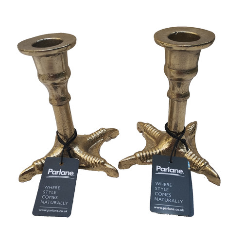 Duck leg candlesticks - candlesticks, pair