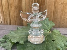 Glass Large Angel Ornament With Beautiful Full Wings And Halo. 7.5 X 8.5 Inches