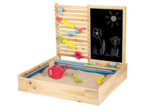 Wooden mud kitchen - wooden, sand