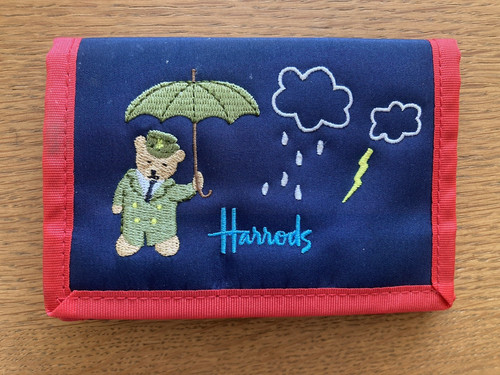 Harrods wallet teddy bear - teddy,