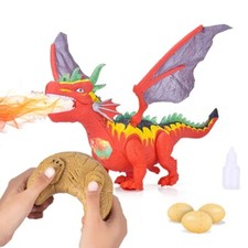 INvench Remote Control Dinosaur Toys-2.4Ghz Robot Dinosaur with Spitfire Lay Egg