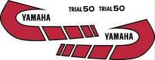 Yamaha TY50 Graphics stickers decals transfers TY 50 Trials bike red & black