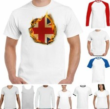 Union Jack T-Shirt Flag Flames