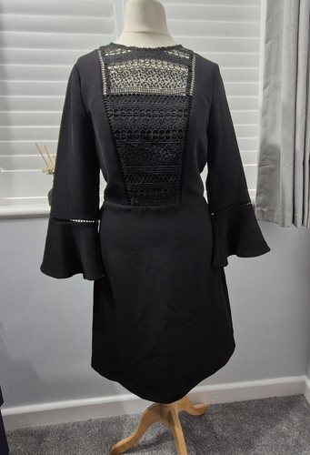 Warehouse black lace panel - warehouse,