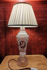 Hand Cut Crystal Table Lamp