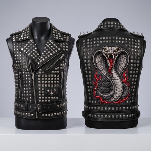 Men black studded - men's,