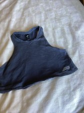Purefitness Workout Womens Grey Cropped Gym Top Size XS