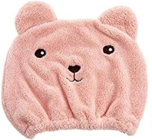 Hair towel wrap cute - wrap,, bear