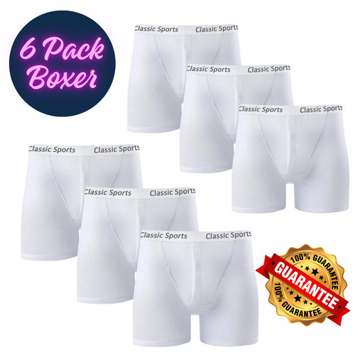 Classic white boxer shorts - classic,