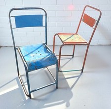 Pair Vintage Industrial Metal