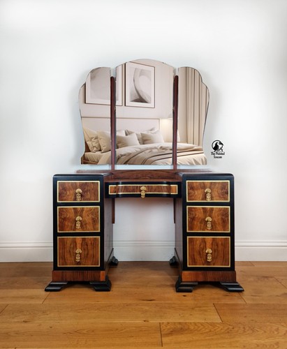 Restored 1940s art deco burr - restored,