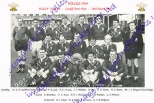 WALES 1966 RUGBY TEAM PHOTOGRAPH (v France)