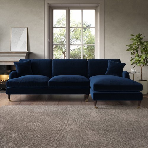 Navy velvet shaped - navy,