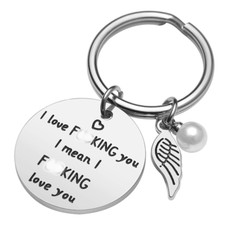 Romantic Love Tag Keychain