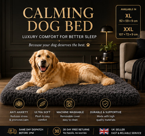 Luxury thick dog - bed, deep