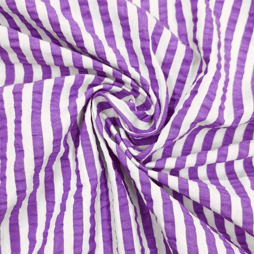 Seersucker fabric purple - fabric,