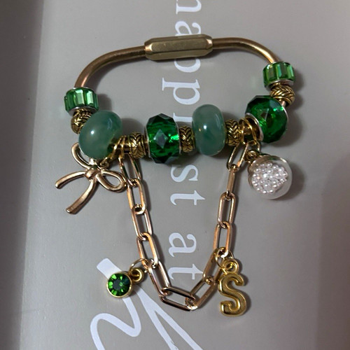 Gold tone green - gold,