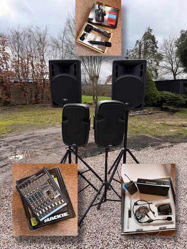Sound system includes mixer - pa,