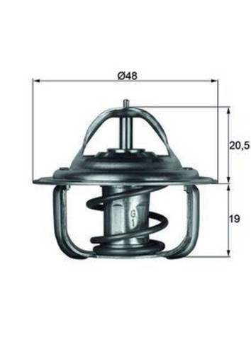 Engine thermostat mahle - thermostat, fits