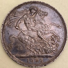 Victoria 1891 Crown