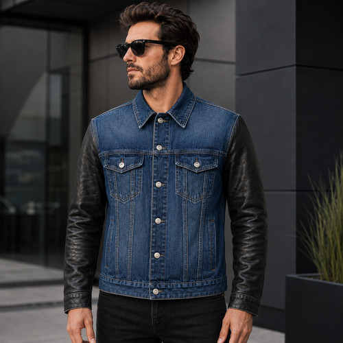Men denim trucker - trucker, jacket