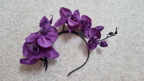 Purple orchid headband - purple,
