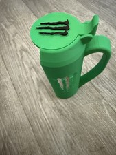Monster Energy | Can / Cup holder With Snap On Lid! In Green