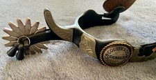 Pair of Colorado Saddlery DENVER SPECIAL SPURS & SPURSTRAPS - Western / Cowboy