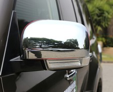 2Pcs ABS Chrome Wing Mirror Cover Cap for Mitsubishi Pajero Shogun 2007-2021