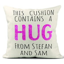 Personalised Mothers Day Gift Hug Cushion Cover Birthday Christmas Mum Pillow