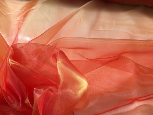 Plain sheer organza fabric - plain,