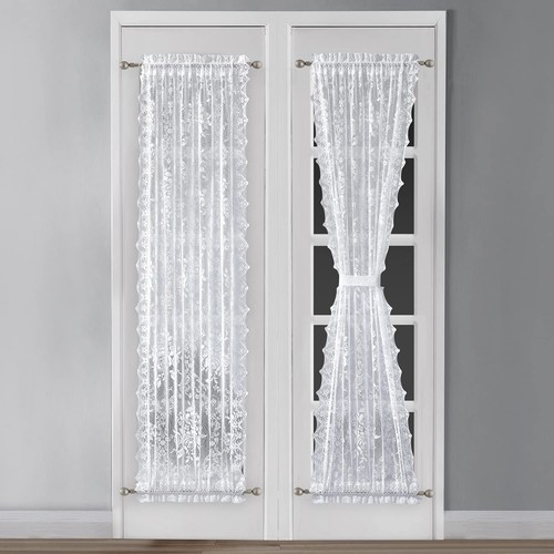 White sidelight curtains - sidelight,
