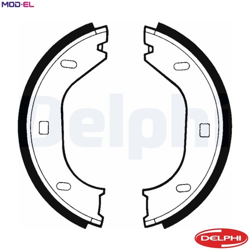 Brake shoe set parking - parking,