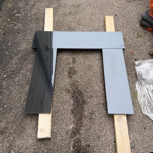Black polished granite - black,
