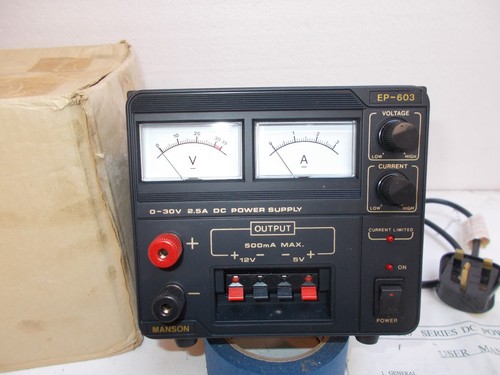 Manson 603 triple output - output, dc
