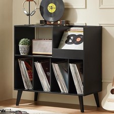 Large Record Stand Vinyl Storage Unit with Shelf – New Opened Checked Immaculate